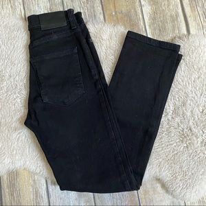 Everlane Black High-Rise Slim Straight Ankle Jeans